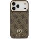 3. Etui Guess 4G Strass Logo MagSafe na iPhone 17 Pro Max - brązowe