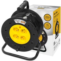 Przedłużacz sieciowy PR-61 4-Gniazda z uziemieniem 30m BLOW bęben PCV (3x1,5mm)