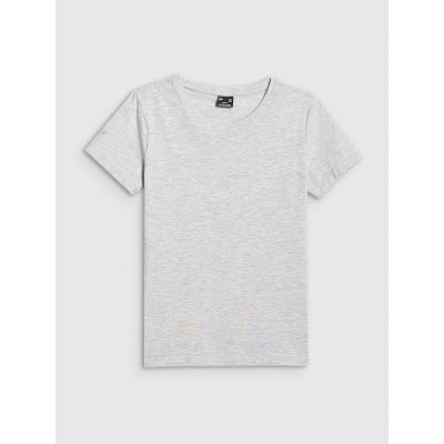 5. T-shirt slim gładki damsk 4F 4FRMM00TTSHF3619-27M