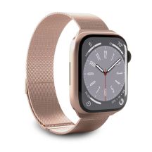 Pasek ze stali nierdzewnej Puro Milanese do Apple Watch 38 / 40 / 41 mm - różowy
