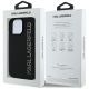 8. Etui Karl Lagerfeld HC 3D Rubber Elongated Glitter na iPhone 16 Pro - czarne
