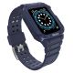 Pasek z etui ochronnym Protect Strap Band do Apple Watch 42 / 44 / 45 mm opaska obudowa pancerna - niebieski