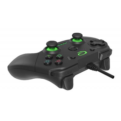 3. Gamepad Esperanza Vanquisher EGG110K (PC, PS3; kolor czarny, kolor zielony)
