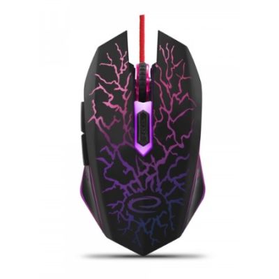 Mysz Esperanza Lightning EGM211R (optyczna; 2400 DPI; kolor czarny)