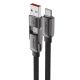2. Kabel Acefast C13-04 USB-C - USB-A / USB-C 480Mb/s 3A 1.2m - czarny