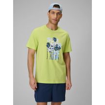 T-shirt oversize z nadrukiem męski 4F 4FWSS26TTSHM2784-42S