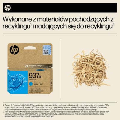 5. HP 937E EVOMORE CYAN/EN/DE/PL/CZ INK CARTRIDGE