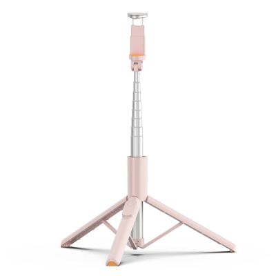 4. Selfie Stick Tech-Protect L09S z tripodem - różowy