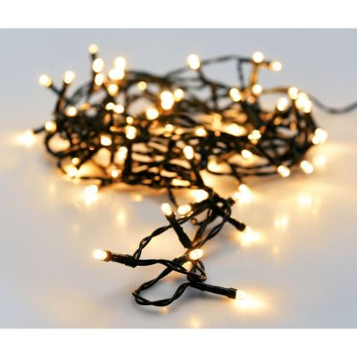 9. LAMPKI CHOINKOWE ŁAŃCUCH ŚWIETLNY 120 LED TIMER CIEPŁY BIAŁY