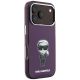 4. Etui Karl Lagerfeld IML Ikonik Sketch Print MagSafe na iPhone 18 Pro / 17 Pro - burgundowe