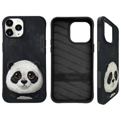 2. Etui Nimmy Big Eyed Pet 2.0 Panda na iPhone 15 Pro - czarne