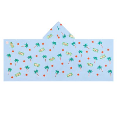 4. Ręcznik z kapturem pancho dla dzieci szybkoschnący Spokey PALMS