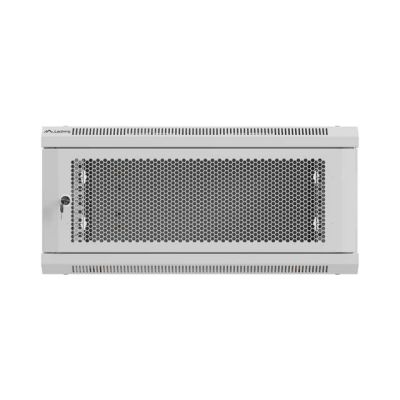 17. LANBERG SZAFA INSTALACYJNA RACK WISZĄCA 19" 4U 600X600 SZARA DRZWI PERFOROWANE (FLAT PACK)