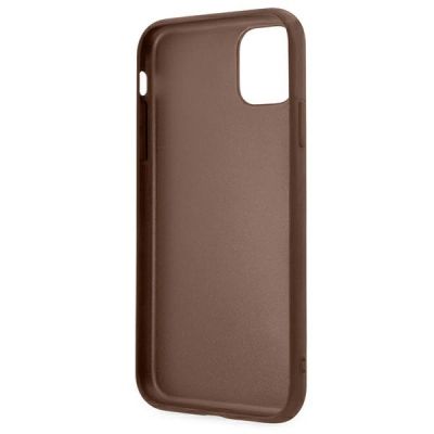 7. Etui Guess 4G Metal Gold Logo na iPhone 11 / Xr 6,1" - brązowe
