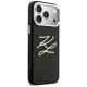 4. Etui Karl Lagerfeld IML Glitter KL Diamond Logo na iPhone 17 Pro Max - czarne