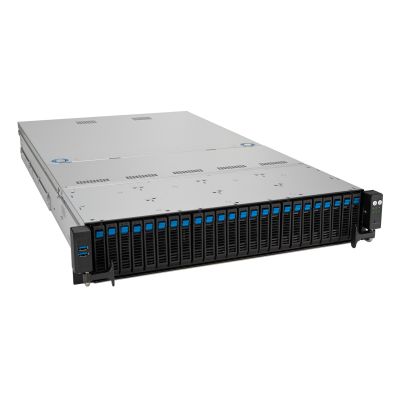 Platforma Asus Rack (2U) RS520A-E12-RS24U AMD Epyc 9004 (24x NVMe, 2xGPU, 2x1Gbe, IPMI, 1+1 1600W)