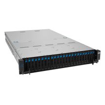 Platforma Asus Rack (2U) RS520A-E12-RS24U AMD Epyc 9004 (24x NVMe, 2xGPU, 2x1Gbe, IPMI, 1+1 1600W)