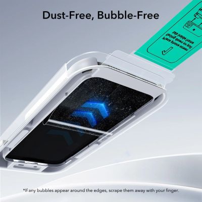 3. Szkło hartowane ESR UltraFit Tempered Glass 2-pack na iPhone 17 Pro - przezroczyste