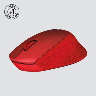 9. Mysz Logitech M330 910-004911 (optyczna; 1000 DPI; kolor czerwony)