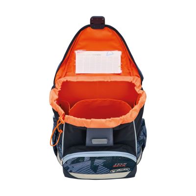 7. Herlitz UltraLight Plus TechMech zestaw do plecaka szkolnego Chłopiec Poliester Niebieski, Pomarańczowy