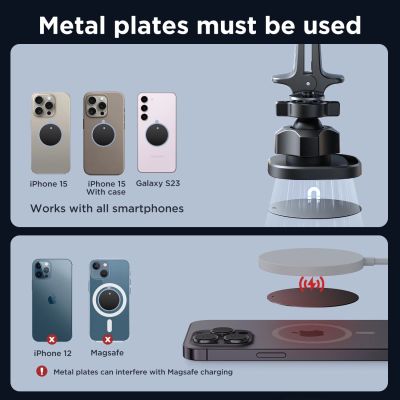 11. Uchwyt Joyroom JR-ZS400 do telefonu samochodowy magnetyczny na deskę rozdzielczą - czarny