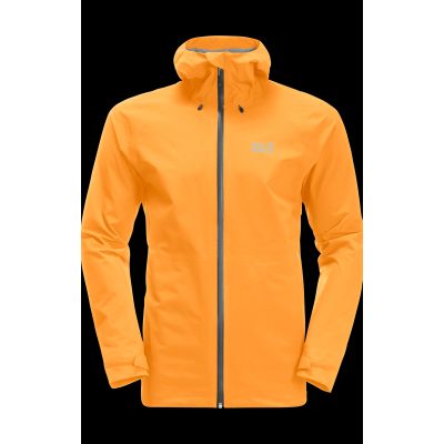9. Kurtka przeciwdeszczowa męska Jack Wolfskin HIGHEST PEAK JACKET M orange pop (1115131_3087)