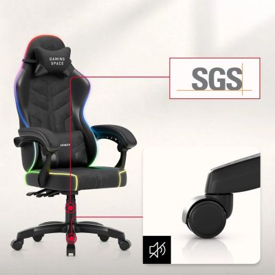 8. Fotel gamingowy Huzaro Force 2.7 RGB Black