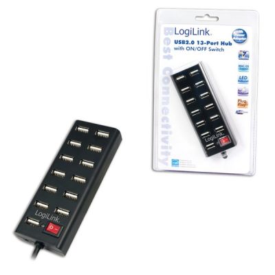 3. LogiLink UA0126 huby i koncentratory USB 2.0 480 Mbit/s Czarny