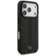 4. Etui Mercedes Leather Laurel Leaves Stripes MagSafe do iPhone 17 Pro - czarne
