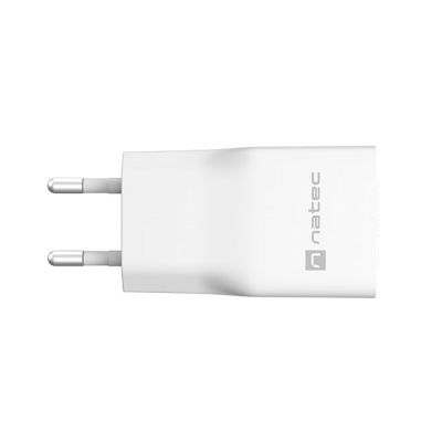 5. NATEC ŁADOWARKA SIECIOWA RIBERA GAN SLIM USB-A USB-C 20W BIAŁA