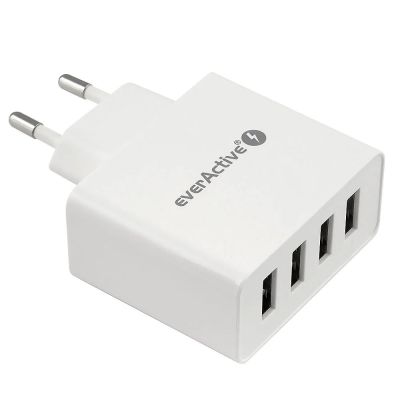 2. EVERACTIVE ŁADOWARKA SIECIOWA 4XUSB 5A - BIAŁA SC-400