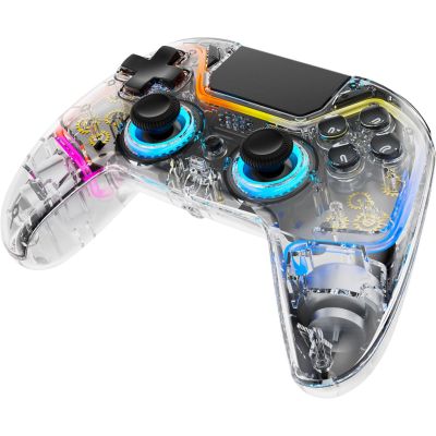 11. Deltaco Gaming GAM-169-T kontroler gier Przezroczysty Bluetooth/USB Gamepad Android, Nintendo Switch, PC, PlayStation 4, iOS