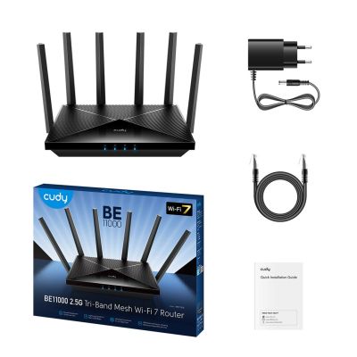 3. Router CUDY WR11000 2.5G Wi-Fi 7 Tri-band
