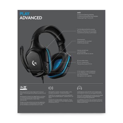 7. Słuchawki z mikrofonem Logitech 981-000770 (kolor czarny)
