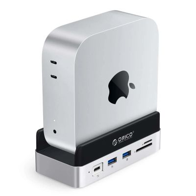 3. Stacja dokująca Orico MiniDock 10w1 z kieszenią na dysk twardy SSD - srebrna