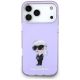 3. Etui Karl Lagerfeld IML Aquarelle Karl & Choupette & Logo MagSafe na iPhone 17 Pro Max - fioletowe