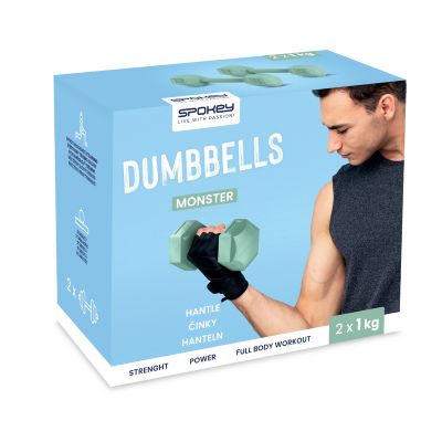 2. Hantle Spokey Monster 2x 1 kg SPK-944049