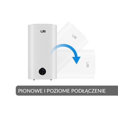 9. Bojler elektryczny LIN LIFVD1SMWH 50L UNIVERSAL szary