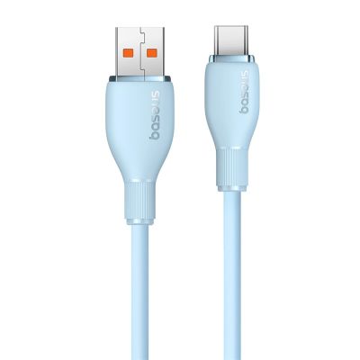 2. Kabel Baseus Pudding 100W USB-A - USB-C 2m - niebieski