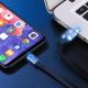 7. Kabel Ugreen US288 60124 USB-A / USB-C QC 3.0 3A 0.25m - szary
