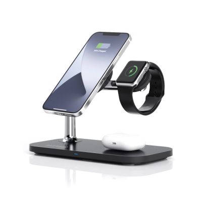 5. RealPower ChargeAIR Mag Smartfon, Smartwatch, Tablet Czarny USB Bezprzewodowe ładowanie Wewnętrzna