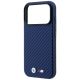 6. Etui BMW M Carbon Metal Logo MagSafe na iPhone 17 Pro / 18 Pro - granatowe