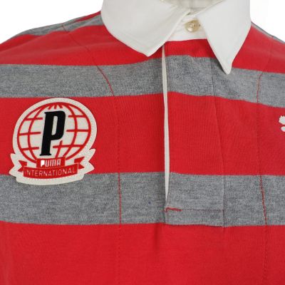6. Koszulka męska Puma Polo czerwono-szara 558241 09
