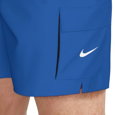 4. Spodenki kąpielowe Nike Voyage Solid Essenti Game niebieskie NESSG454 494