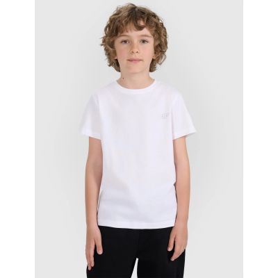 12. T-shirt regular gładki (ZESTAW 2 szt.) dziecięcy 4F 4FJRAW25TTSHU3157-91S