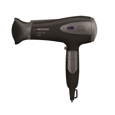 4. Suszarka do włosów Esperanza Ionic Viven EBH005K (2200W; kolor czarny)