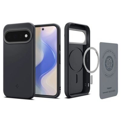 7. Etui Spigen Nano Pop MagSafe na Google Pixel 11 - czarno-szare