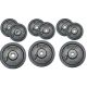 8. OBCIĄŻENIE ŻELIWNE CZARNE 2x1,25 KG BEST SPORTING fi 30mm