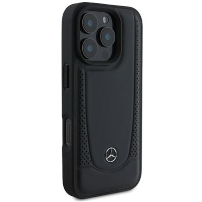 4. Etui Mercedes Leather Urban na iPhone 16 Pro Max - czarne