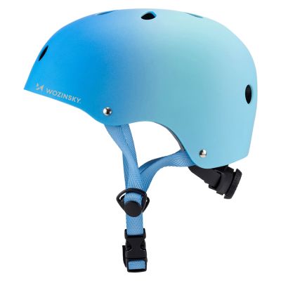 3. Kask rowerowy BMX/hulajnoga Wozinsky 48-52 cm - gradient niebieski